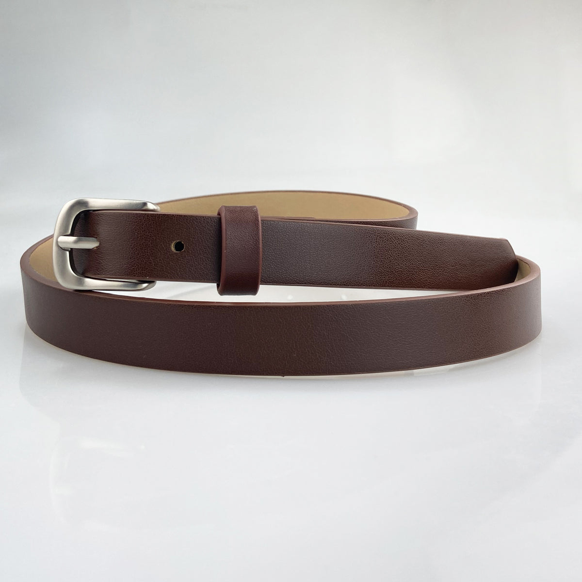 Womens Slim Leather Belt