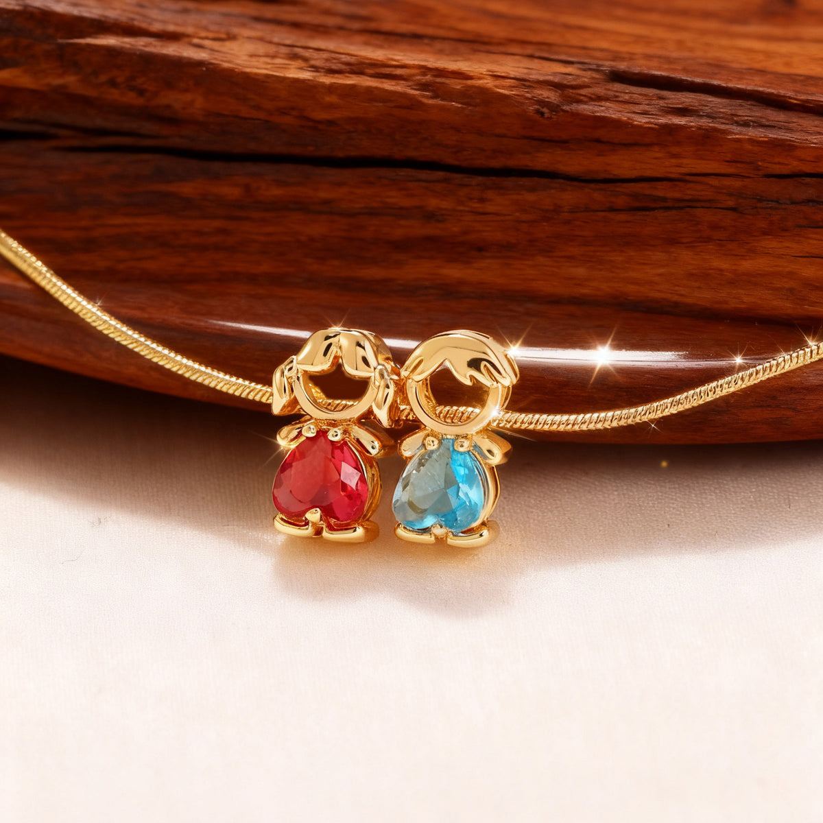 Heart-Shaped Zircon Pendant Necklace