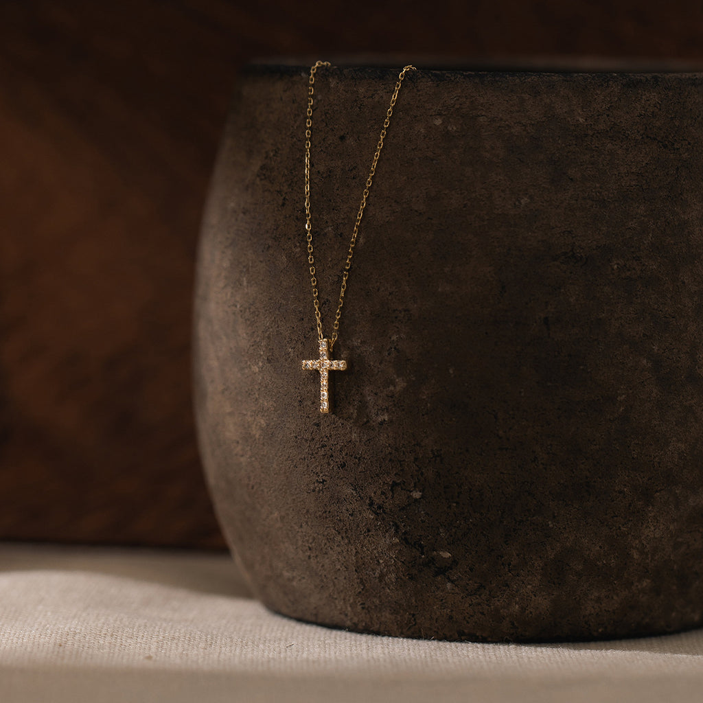 Gold-Plated Cross Necklace