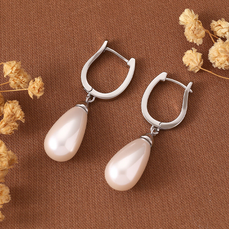 Water-Drop Pearl Earrings