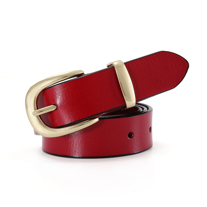 Womens Genuine Leather Casual Belt