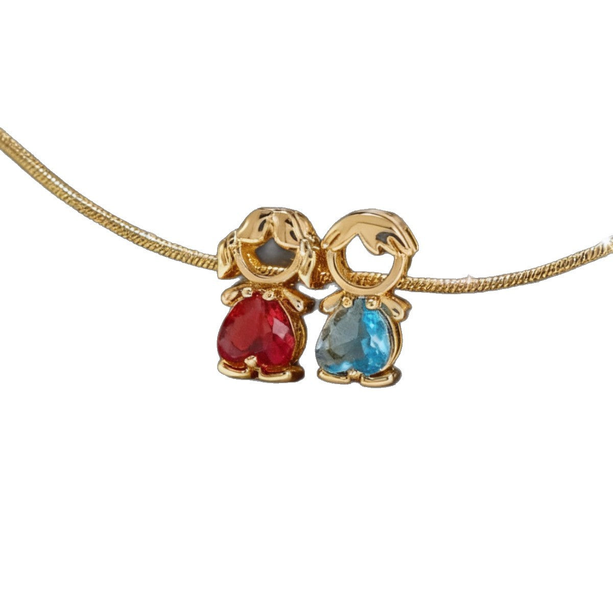 Heart-Shaped Zircon Pendant Necklace