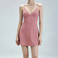 Womens V-Neck Strapless Yoga Dress