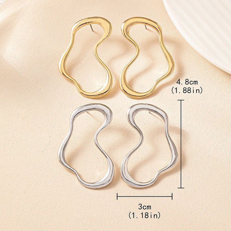 Geometric Zinc Alloy Earrings