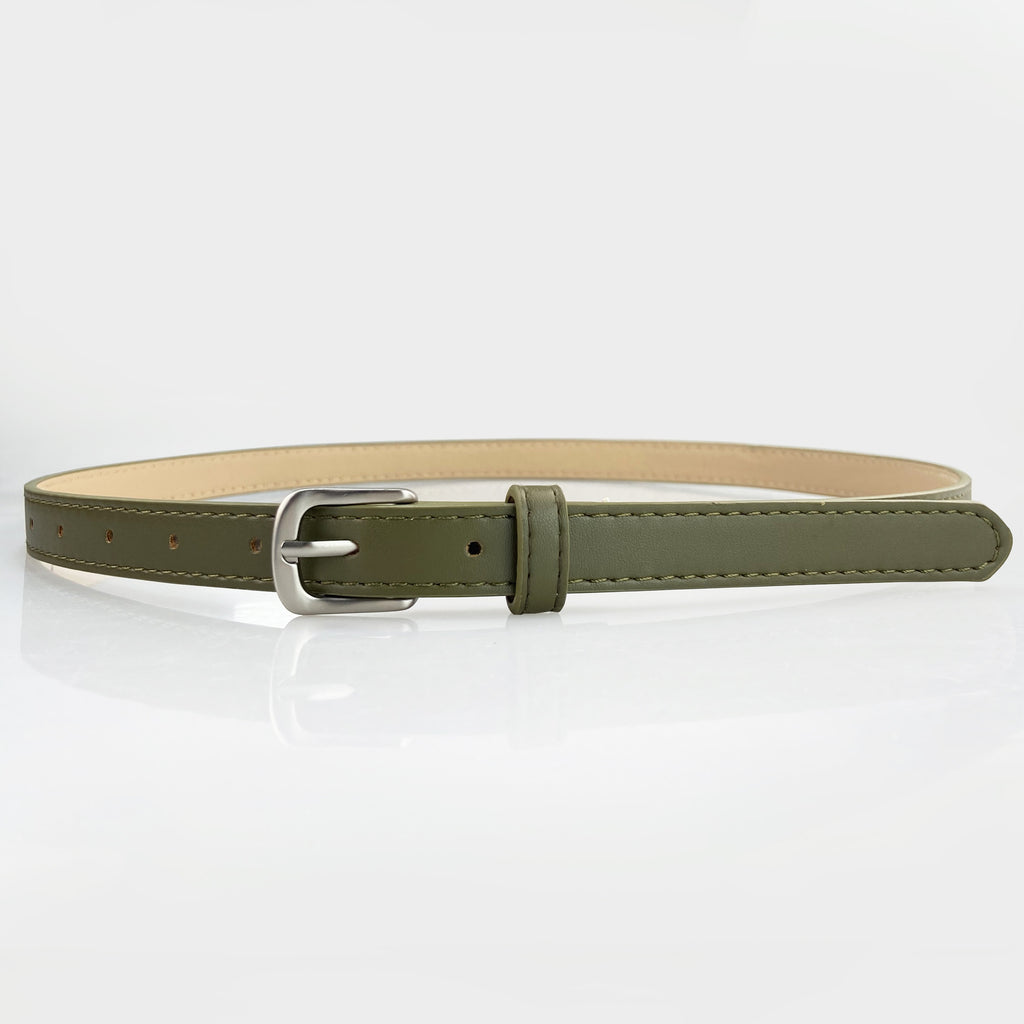 Womens Slim Leather Belt