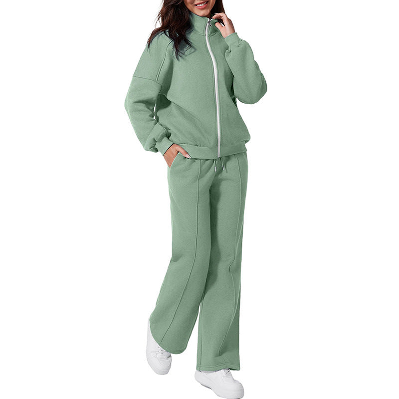Womens Casual Sports Suit | Solid Colour