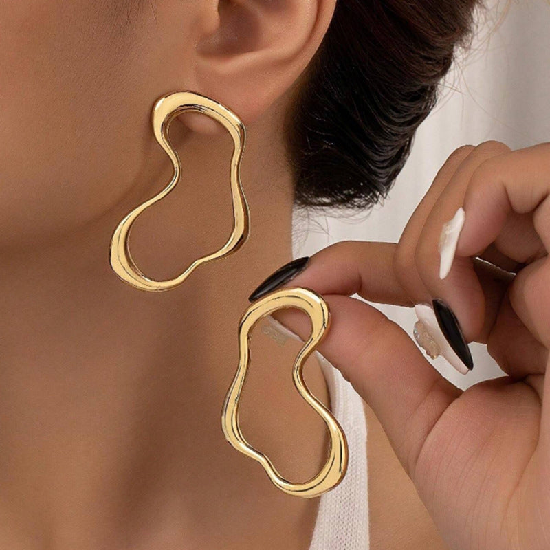 Geometric Zinc Alloy Earrings