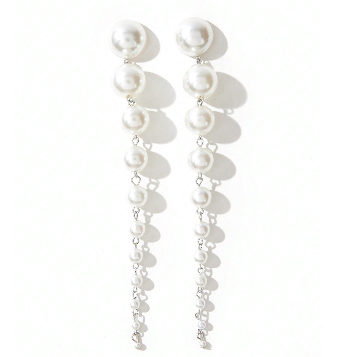 Pearl Tassel Gradient Earrings
