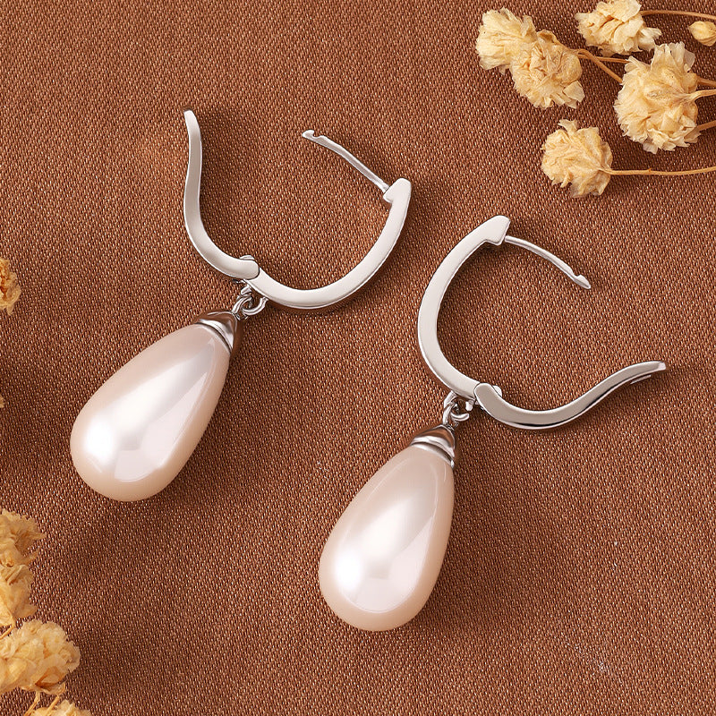 Water-Drop Pearl Earrings