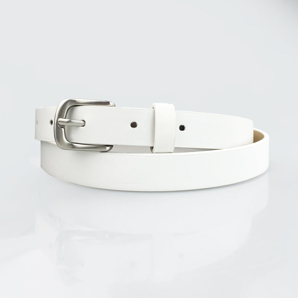 Womens Slim Leather Belt