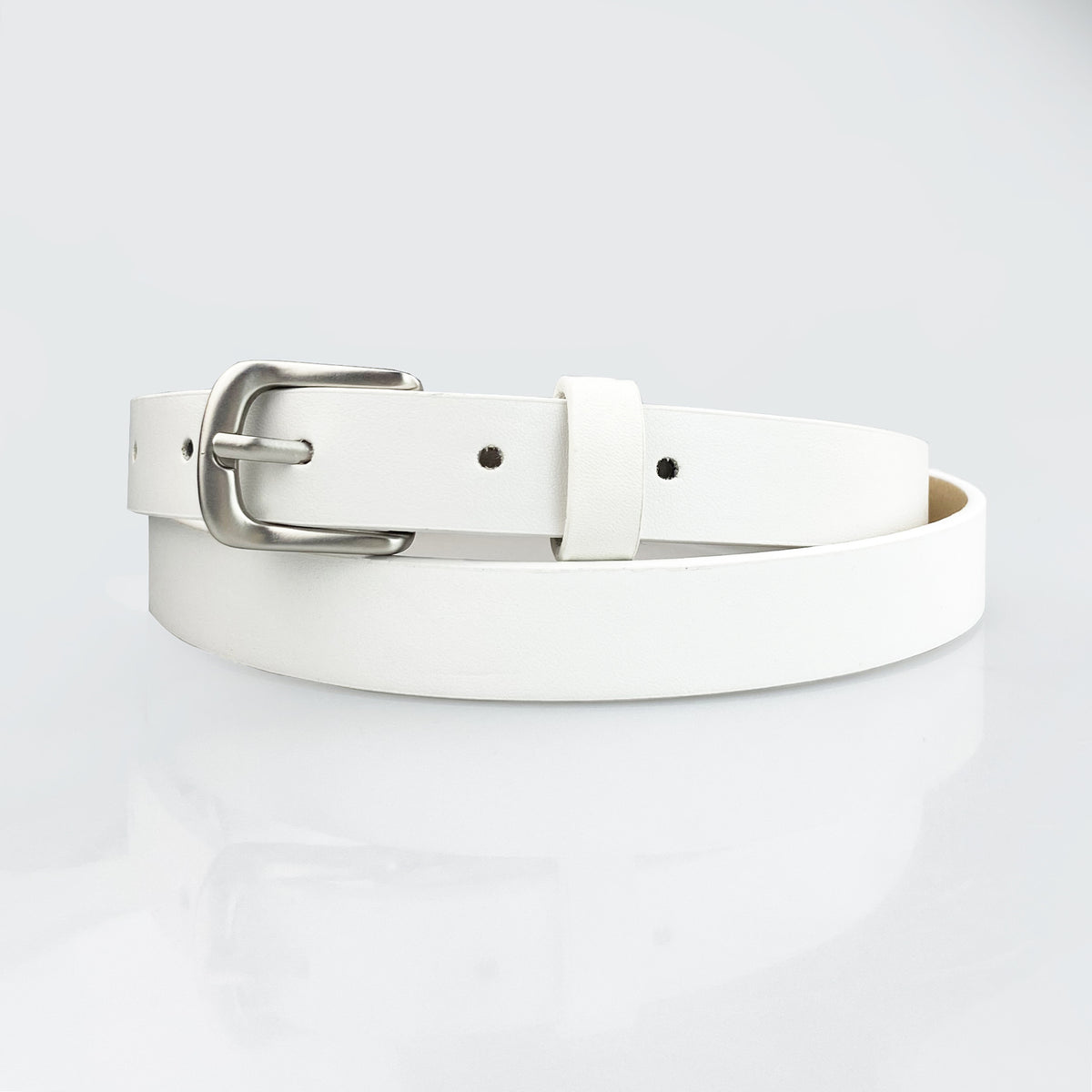 Womens Slim Leather Belt