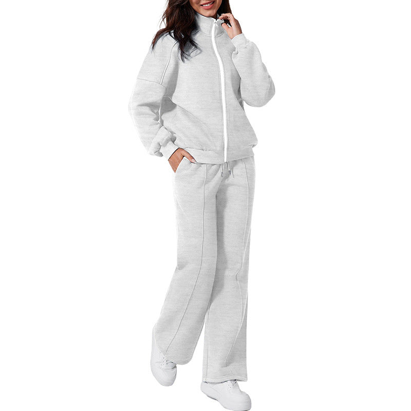 Womens Casual Sports Suit | Solid Colour