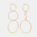Womens Intertwined Ring-Shaped Geometric Ear Cuffs