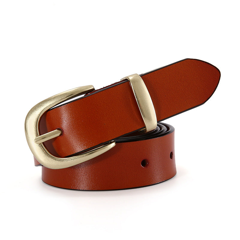 Womens Genuine Leather Casual Belt