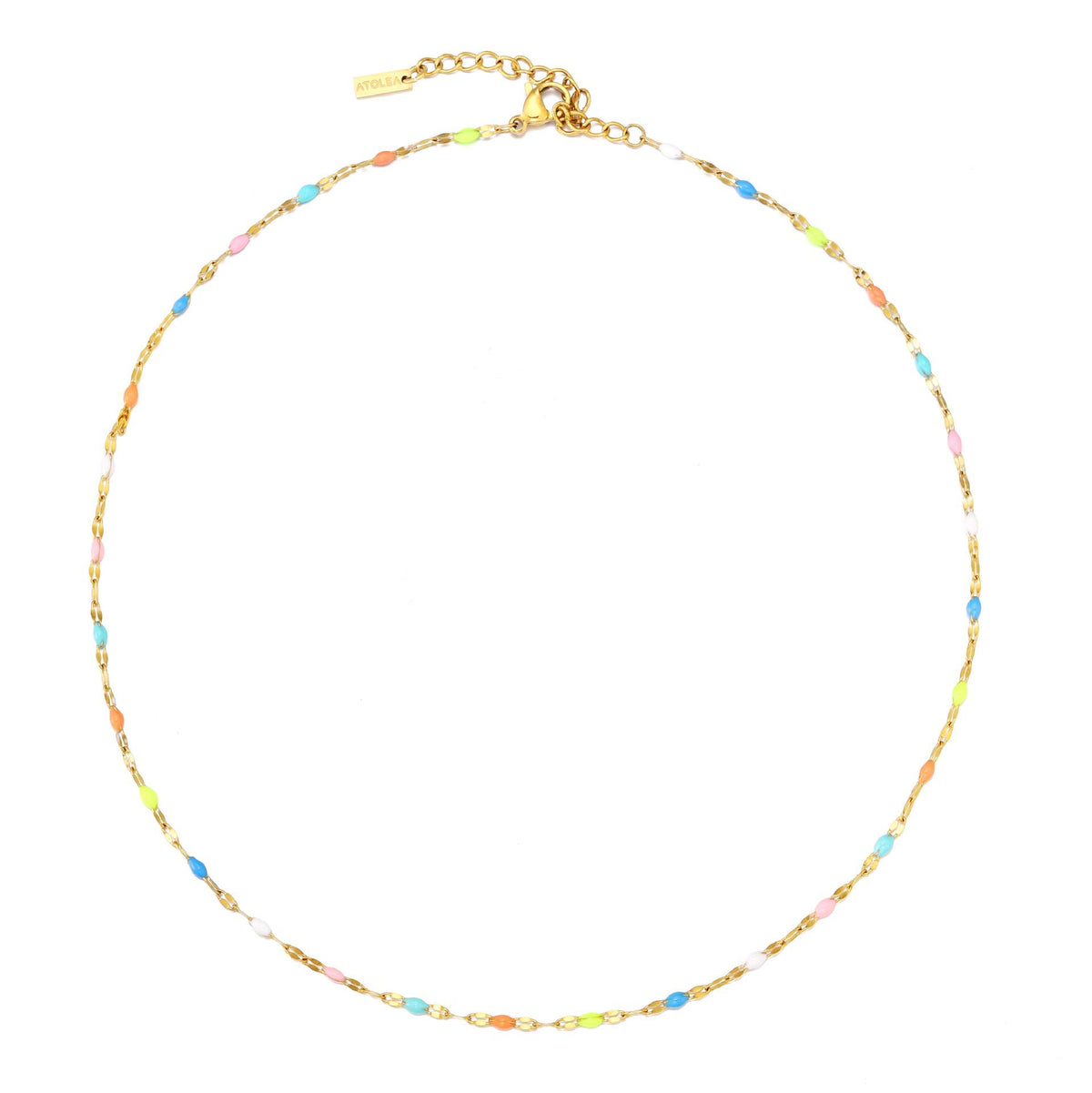 Five-Colour Stainless Steel Necklace