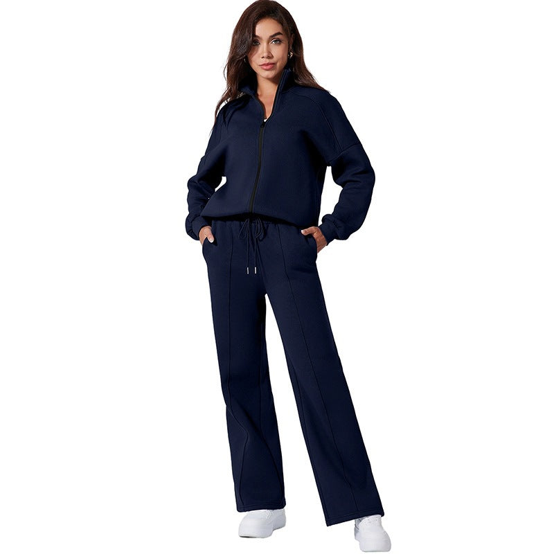 Womens Casual Sports Suit | Solid Colour