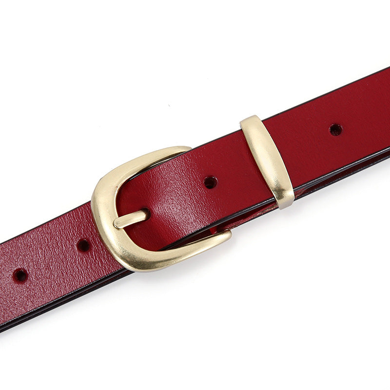 Womens Genuine Leather Casual Belt