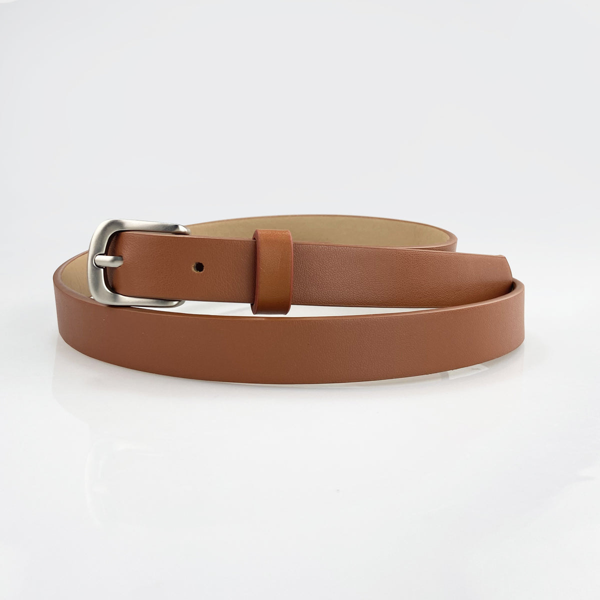 Womens Slim Leather Belt