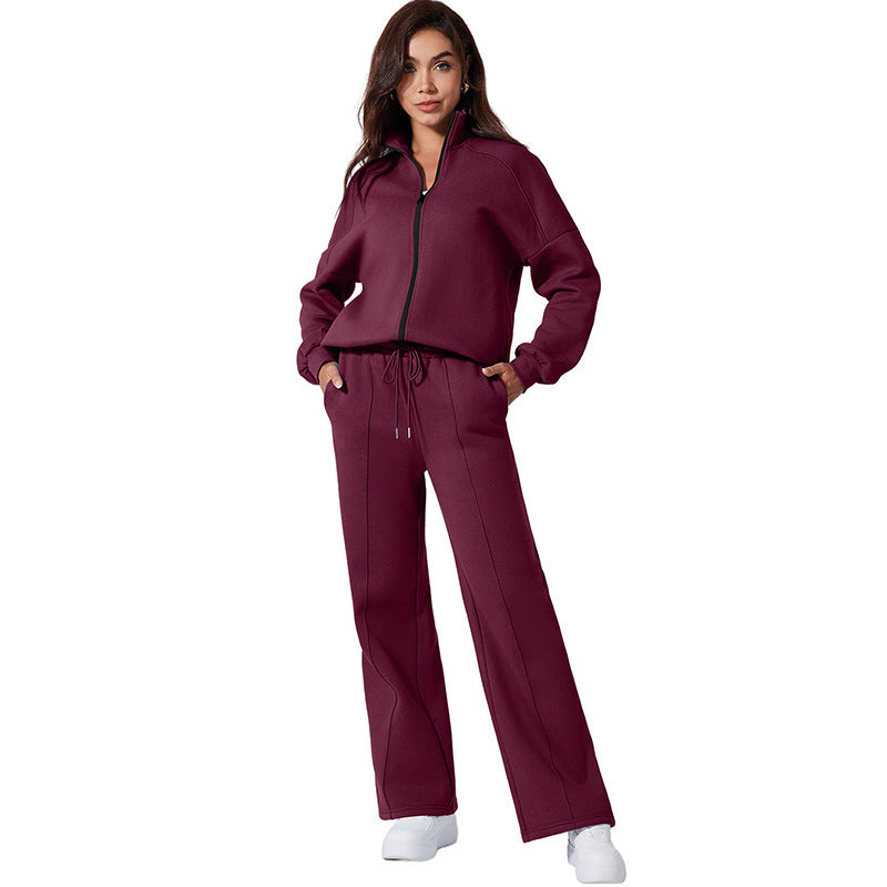 Womens Casual Sports Suit | Solid Colour